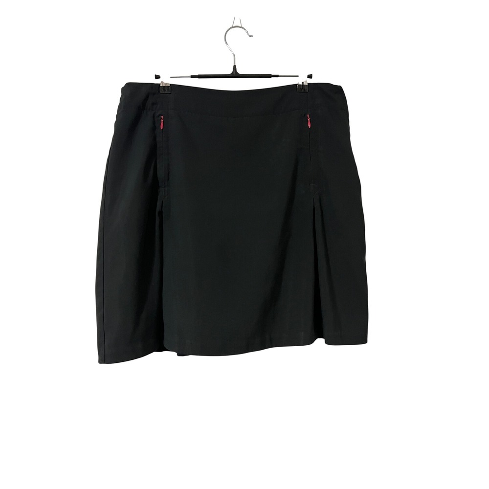 NIKE Golf Skort Women Black Pleated Activewear Skirt 12